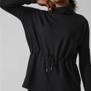 Athleta Black Cinch Sweatshirt